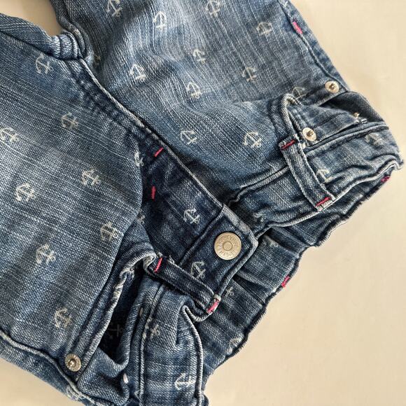 Gymboree Anchor Print Nautical Blue Jeans - Girls Size 4 - Picture 4 of 6